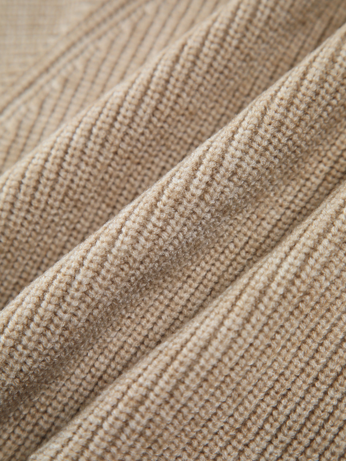 Stickad Dam Tröja Överdimensionerad i Bomull och Polyester-5