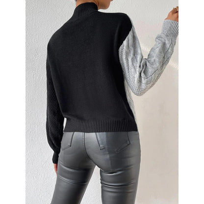 Dam Stickad Tröja Turtleneck i Kashmir 3