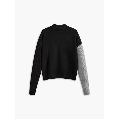 Dam Stickad Tröja Turtleneck i Kashmir 5