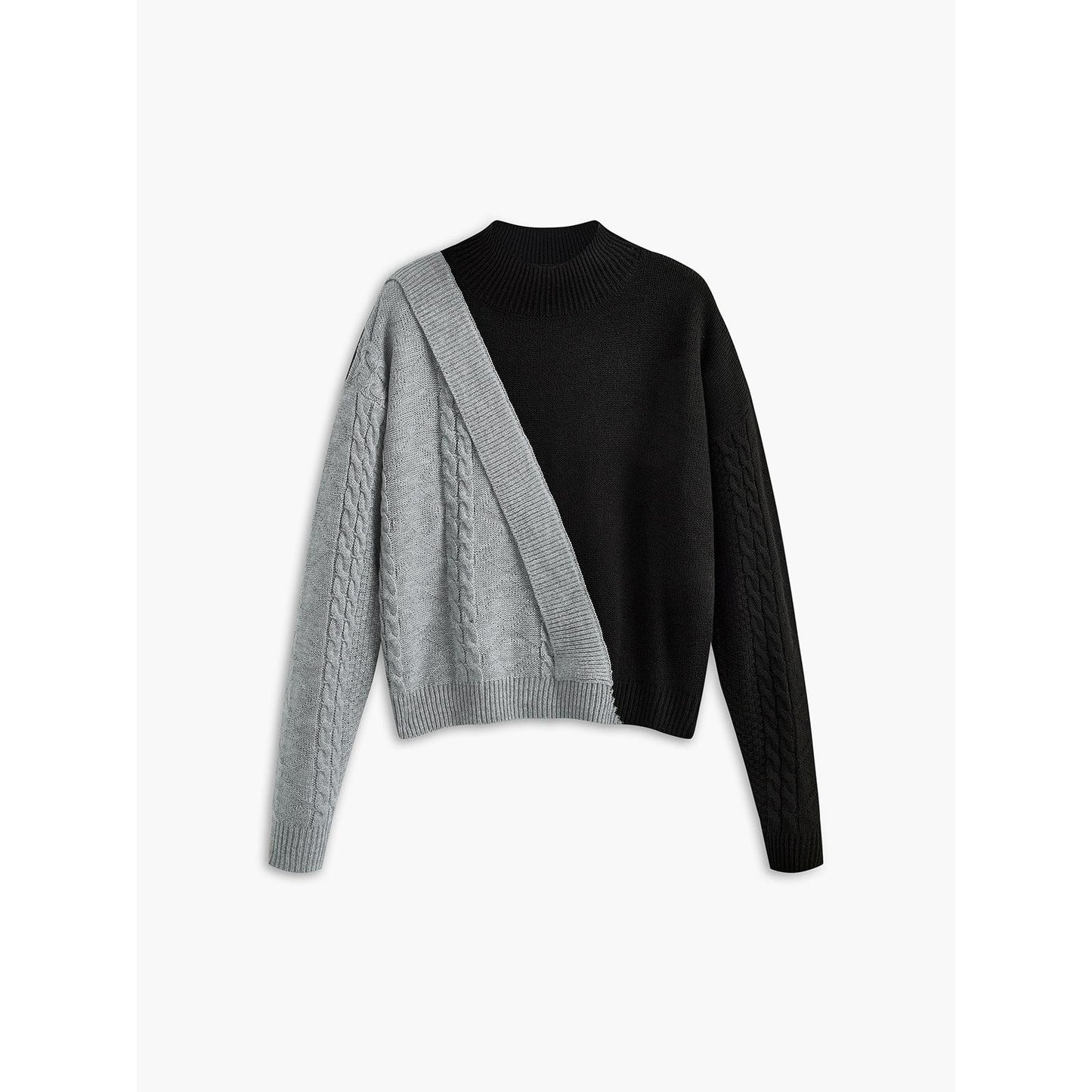Dam Stickad Tröja Turtleneck i Kashmir 4