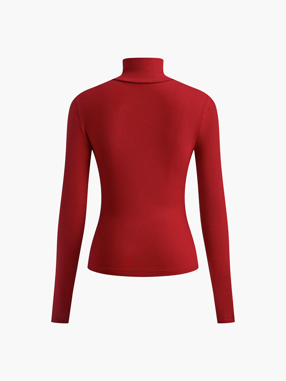 Dam Tröja Rollkrage med Knappdetaljer i Rayon och Elasthan-6