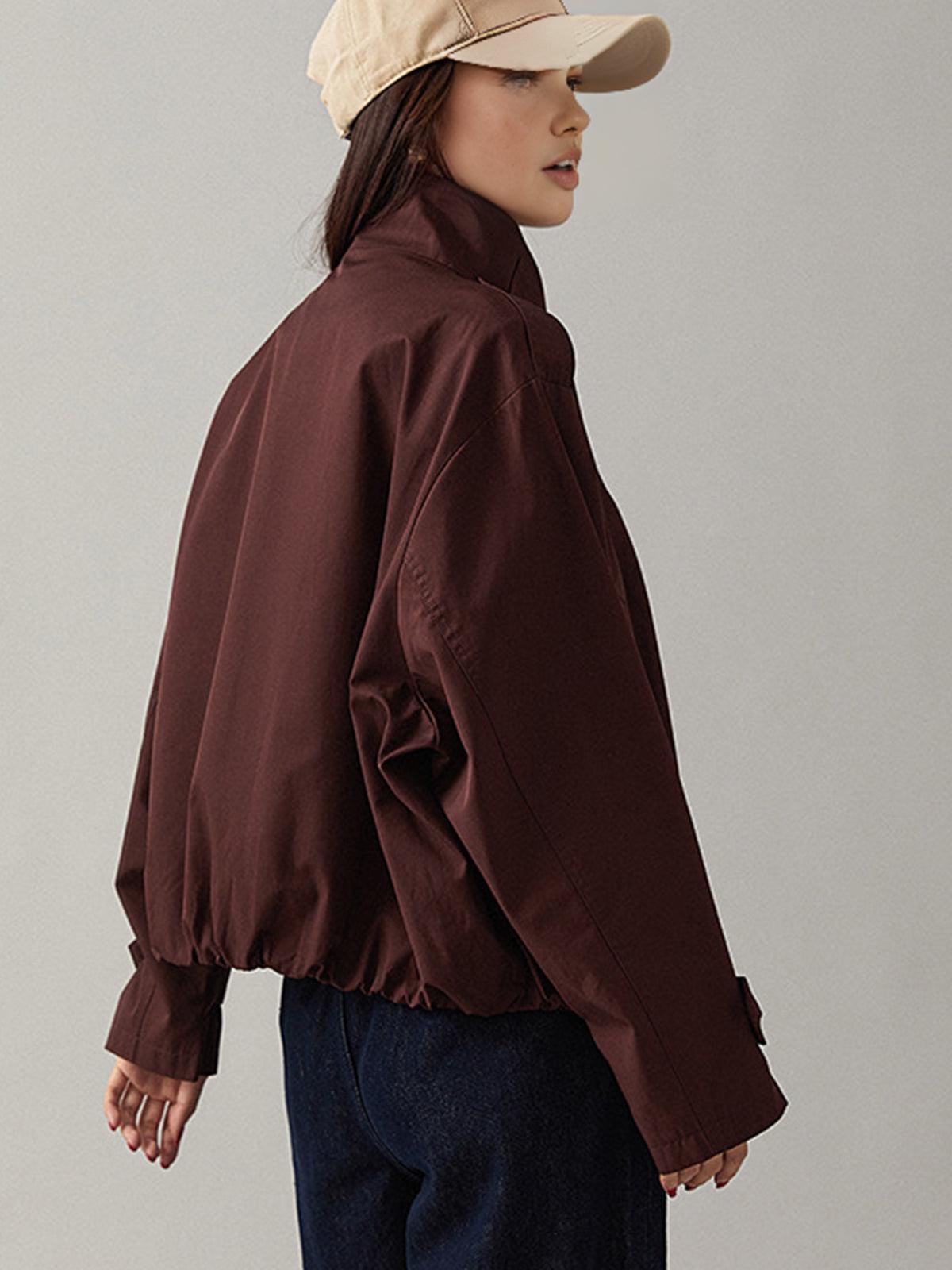 Dam Trench Coat Avslappnad Passform Polyester-Bomull-4