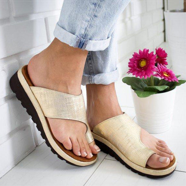 Dam Sandaler Ortopediska Bekväm Nano-Foam Stöd-6