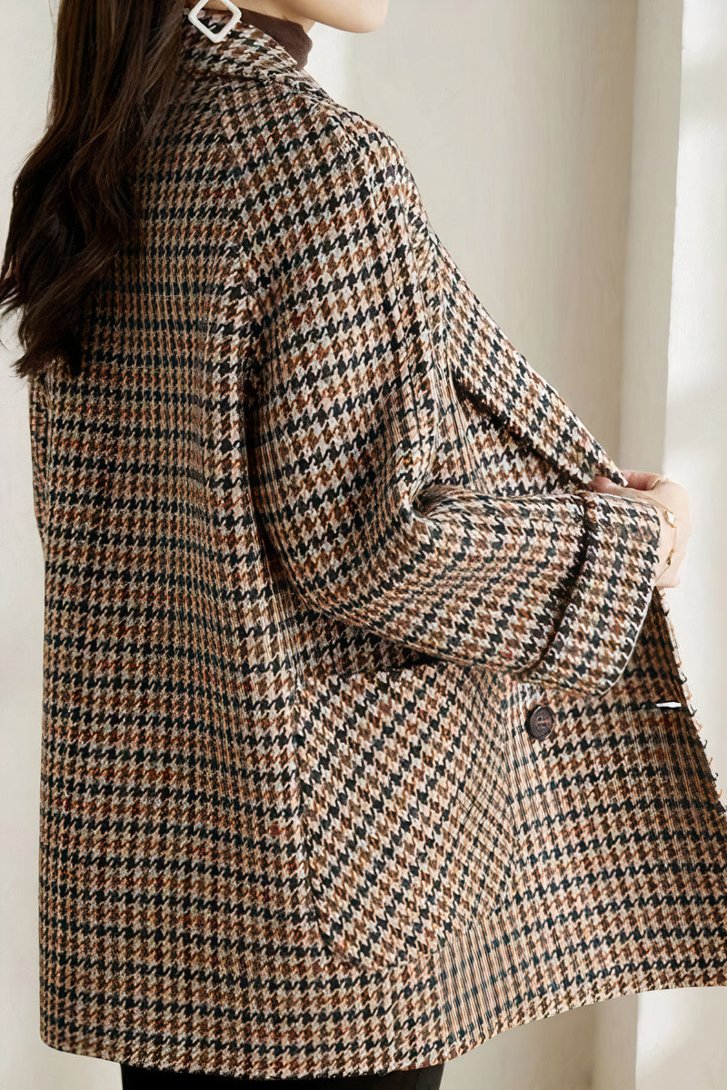 Damjacka Klassisk Stil Hahnenstag Hållbart Tyg-3