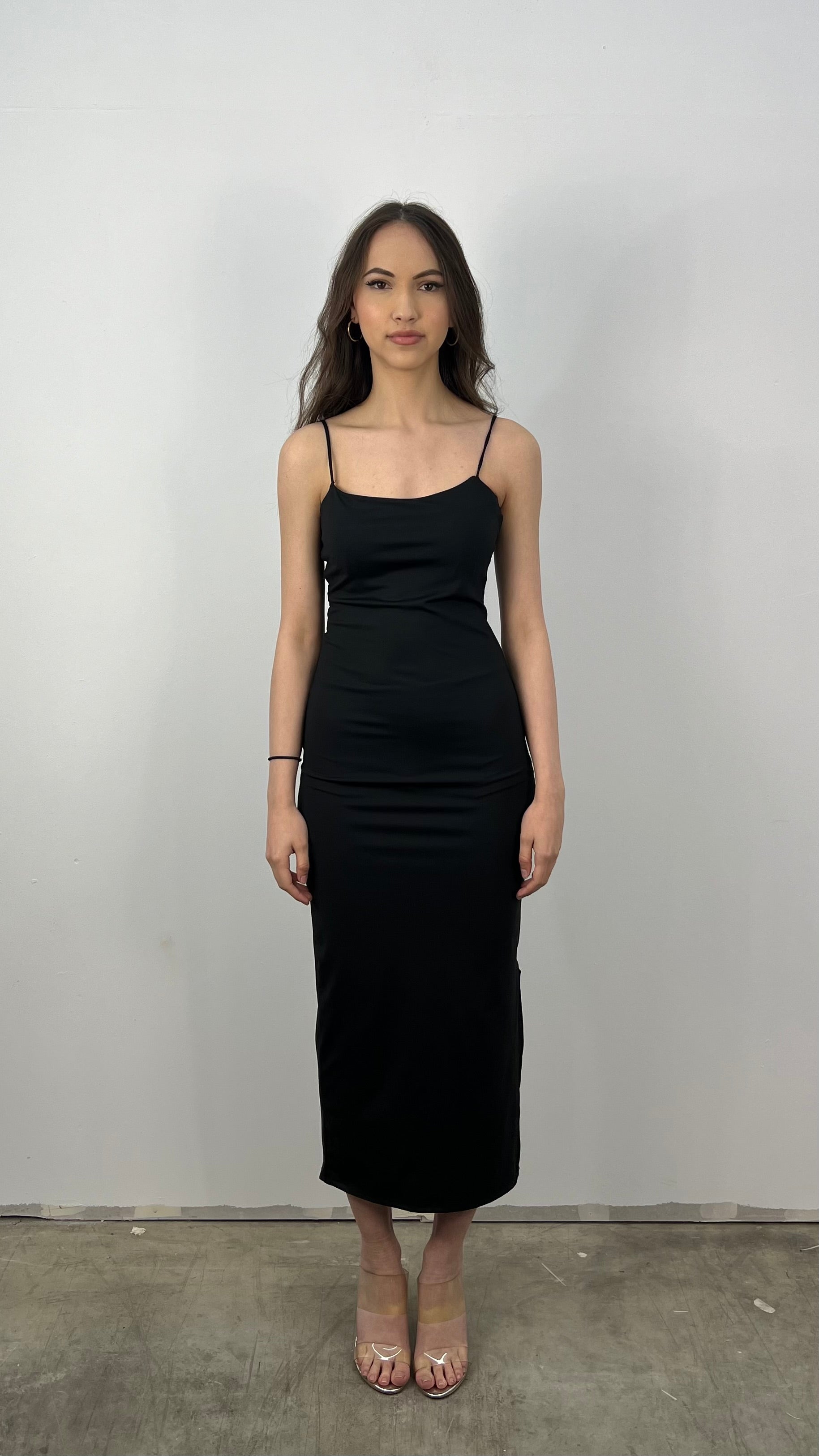 Kvinnors Lång Klänning Elegant Polyester Smal Passform-2