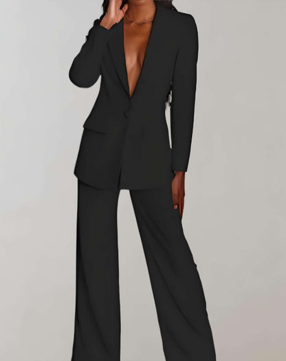 Variant image for Dam Blazer Lång Passform Polyester Modern Elegant-5
