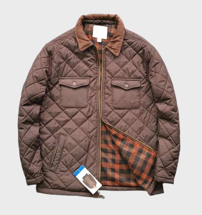 Damjacka Quiltad Flanellfoder Trendig Polyester 5