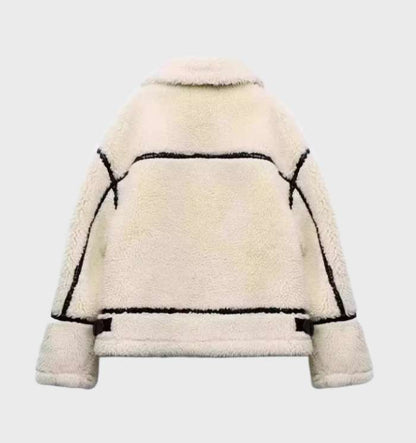 Fleecejacka Dam Överdimensionerad Med Dragkedja Mjuk Fleece-2