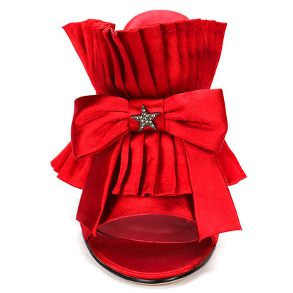 Dam Sandaler Hög Klack Fjärilsdetalj Syntetisk-5