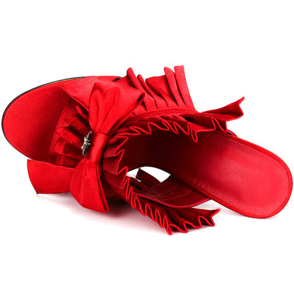 Dam Sandaler Hög Klack Fjärilsdetalj Syntetisk-6