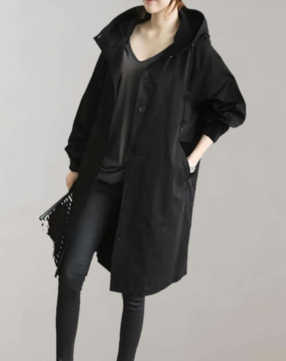 Variant image for Dam Trenchcoat Vattentät Huva Syntetisk Material-17