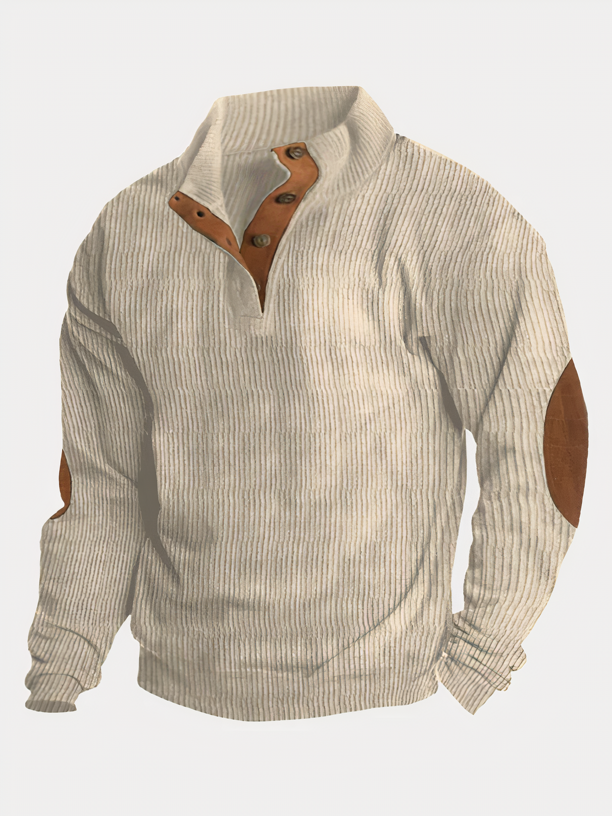 Variant image for Herrpullover Färgblock Stativkrage Mjuk Fiber-37