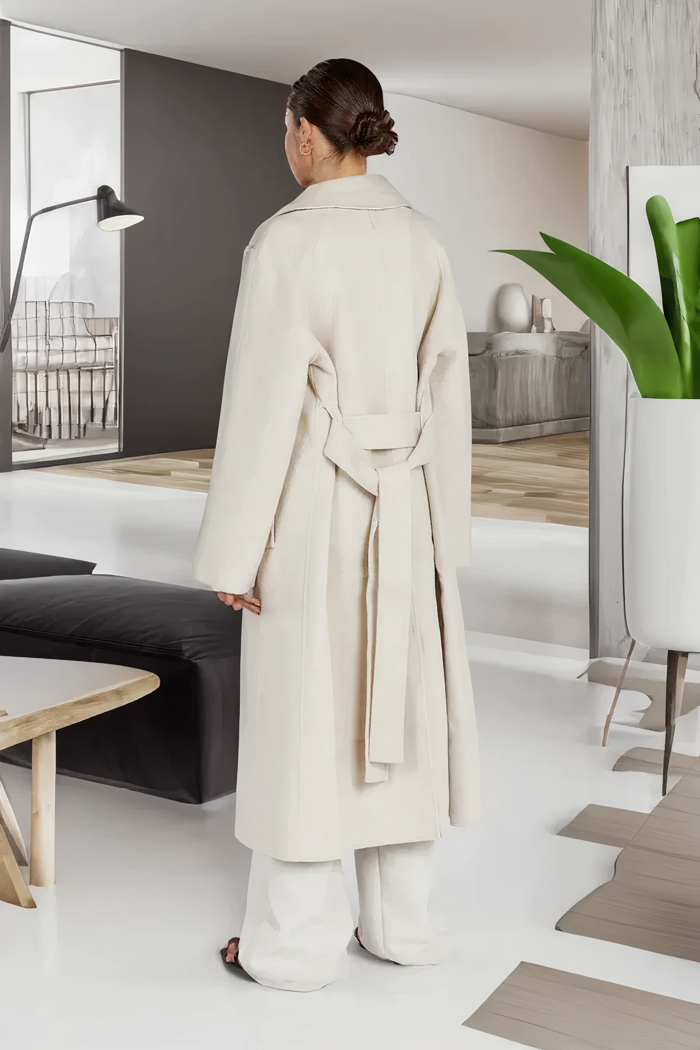 Dam Kappa Elegant MIDI Längd Justerbar Midja Högkvalitativt Tyg 3