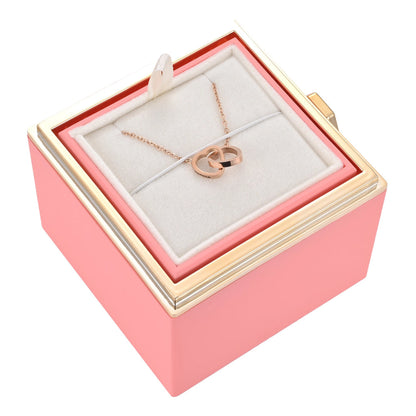 Variant image for Rosbox med Dold Halsband 18 Karat Guldpläterat Stål-5