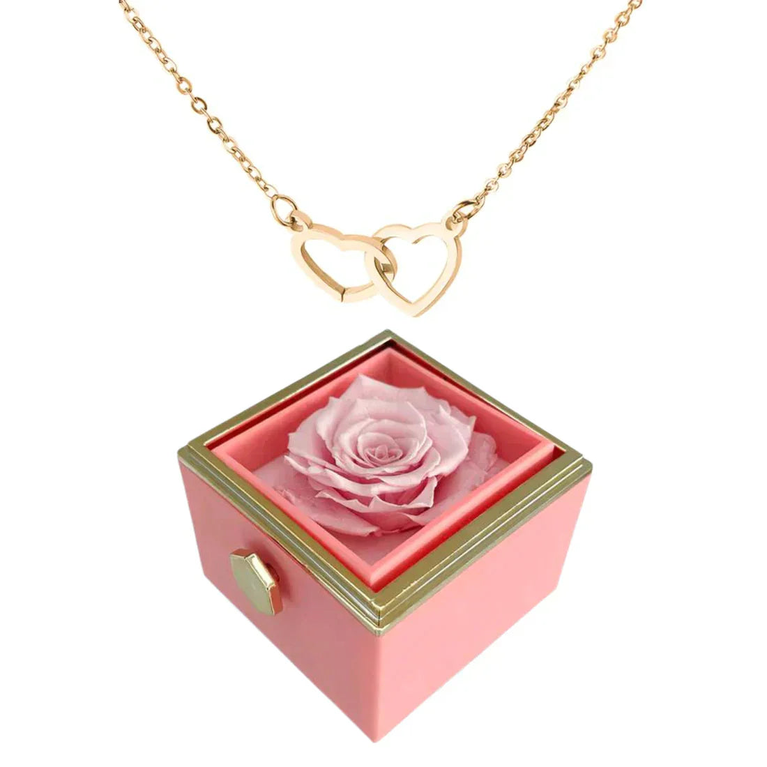 Variant image for Rosbox med Dold Halsband 18 Karat Guldpläterat Stål-4