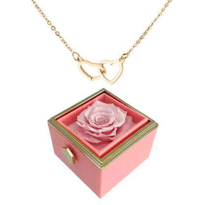 Variant image for Rosbox med Dold Halsband 18 Karat Guldpläterat Stål-4