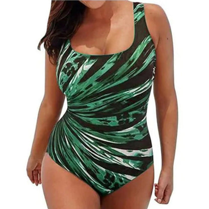 Baddräkt Dam Grafisk Design Hög Midja Nylon Spandex 3
