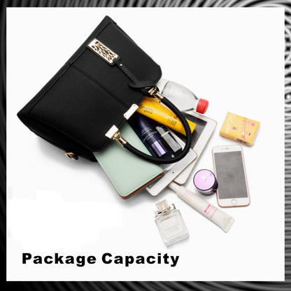 Dam Handväska Rymlig Stilren Konstläder-2