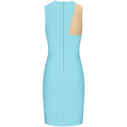 Tjejers Miniklänning Ärmlös Rund Halsringning Polyester-4