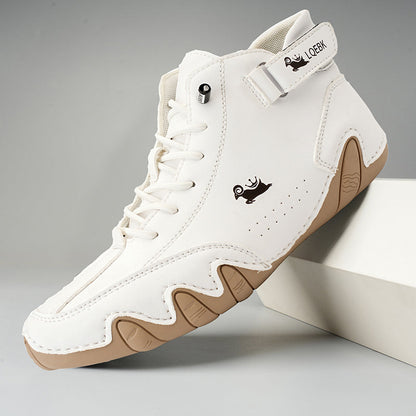 Variant image for Herr Barfota Skor Läder Icke-Halkad Sula Fleece-Fodrad Komfort-12