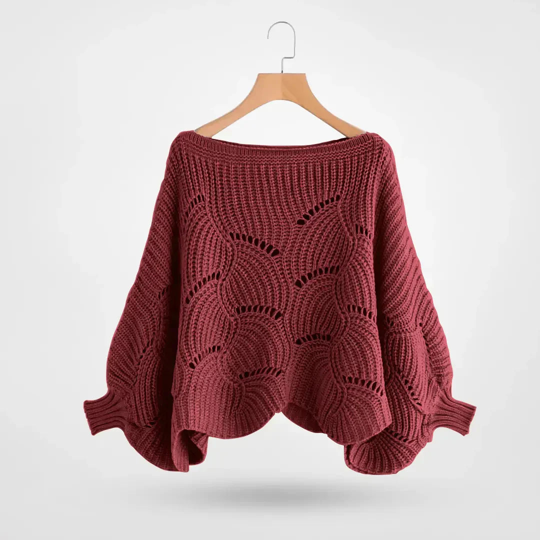 Dam Axelduk Elegant Stickad Material 10
