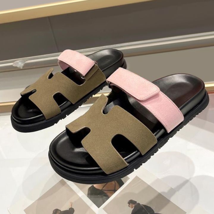 Avslappnade Dam Sandaler i Gummi med Tjock Sula – Bekväma och Mångsidiga för Sommaraktiviteter 8