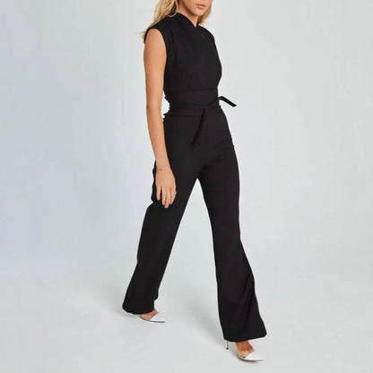 Dam Jumpsuit Ärmlös Med Bälte Polyester Vida Byxben-2