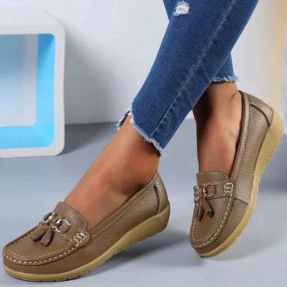 Ortopediska Läderloafers för Herrar – Elegant och Bekväm Skor med Stöd 4