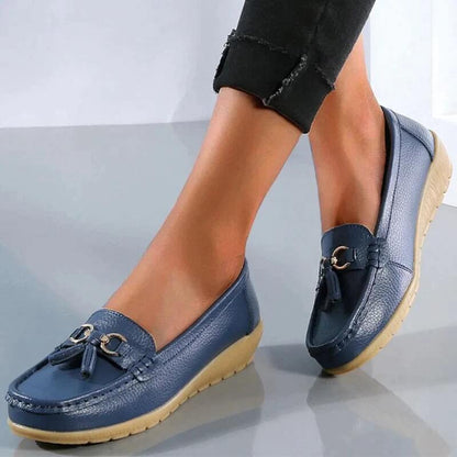 Ortopediska Läderloafers för Herrar – Elegant och Bekväm Skor med Stöd 8