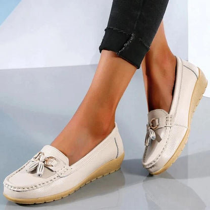 Ortopediska Läderloafers för Herrar – Elegant och Bekväm Skor med Stöd 14