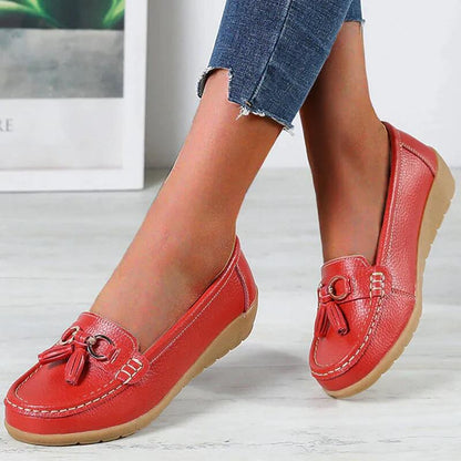 Ortopediska Läderloafers för Herrar – Elegant och Bekväm Skor med Stöd 15