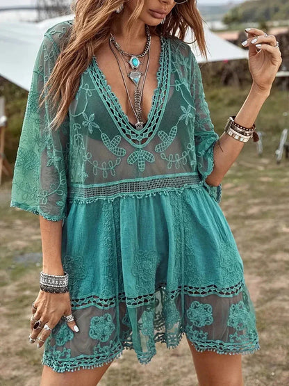 Kvinnors Täckning Boho Stil Lätt Polyester 3