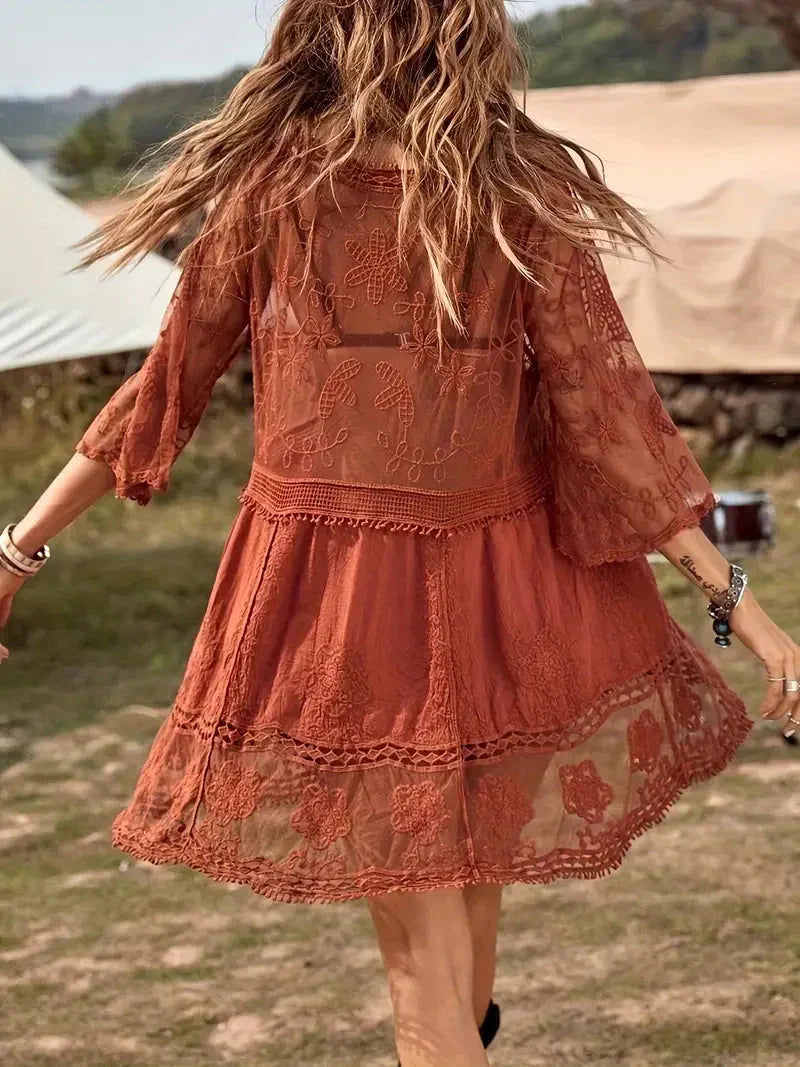 Kvinnors Täckning Boho Stil Lätt Polyester 5