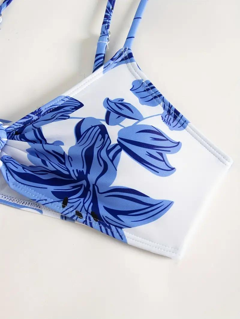 Dam Cover-up Set Hög Midja Polyester Elegant Badkläder-5