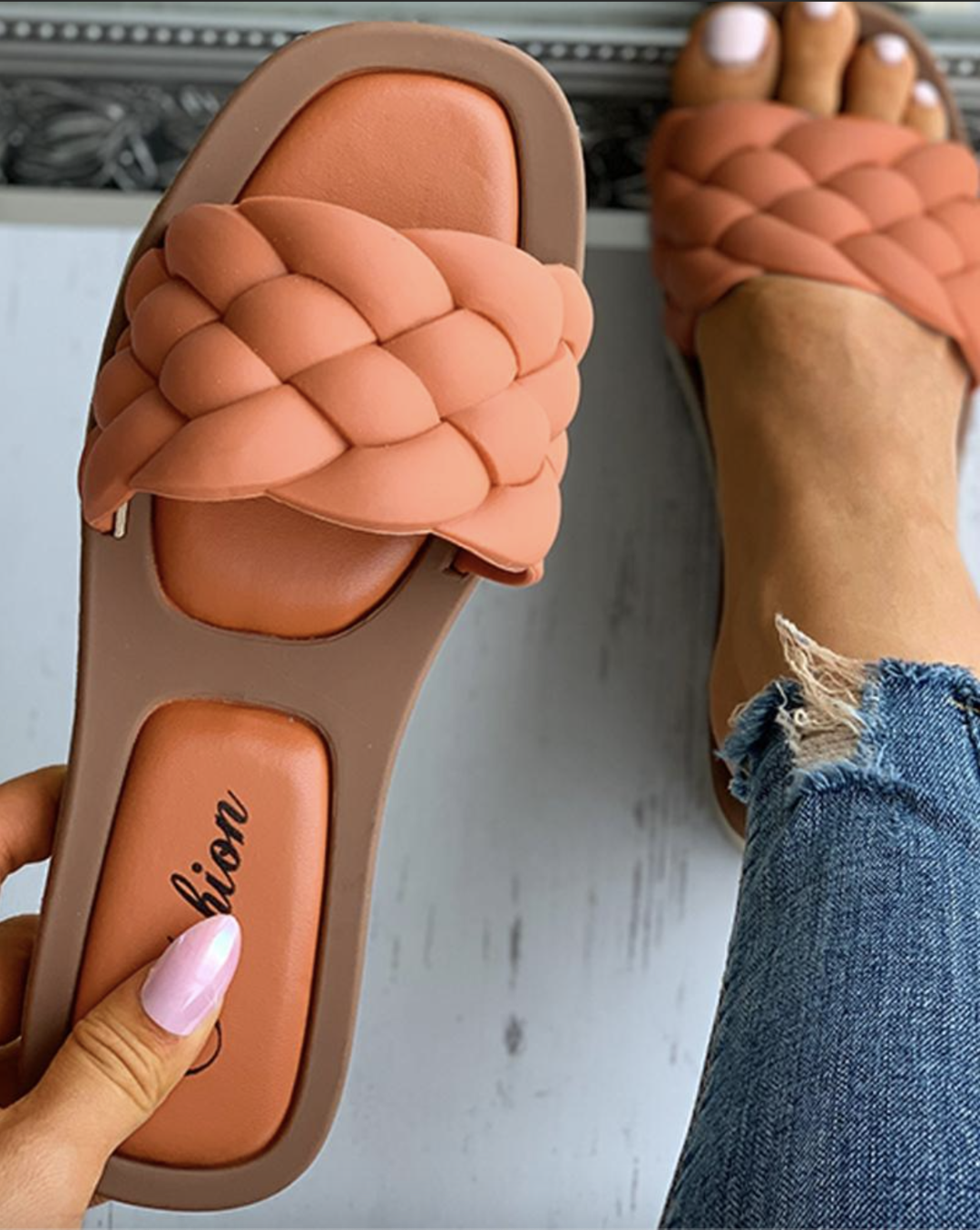 Bekväma Syntetiska Sandaler för Dam – Modern Design för Vardag och Fest 5