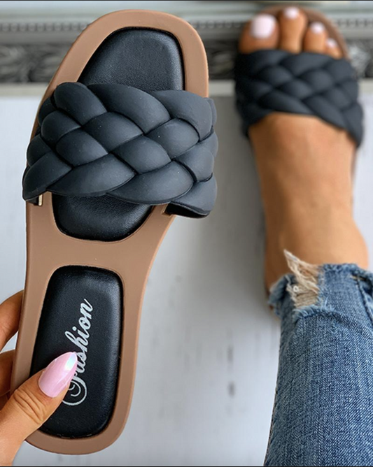 Bekväma Syntetiska Sandaler för Dam – Modern Design för Vardag och Fest 1