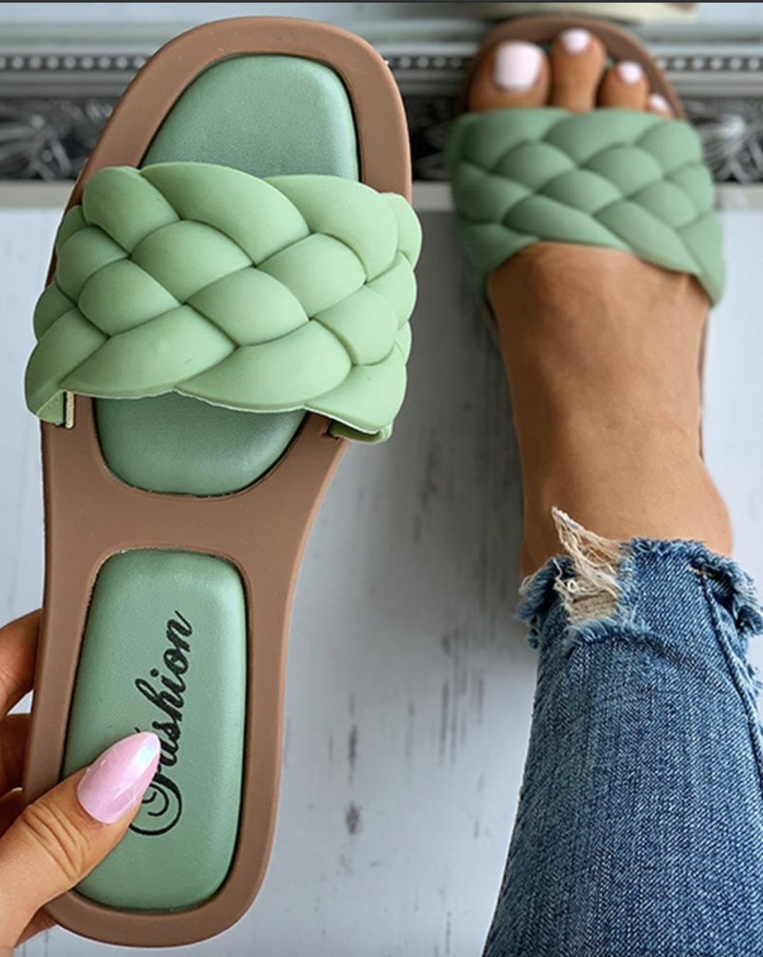 Bekväma Syntetiska Sandaler för Dam – Modern Design för Vardag och Fest 3