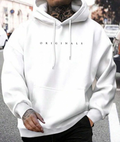 Hoodie Herr Mjuk Design Rymlig Passform 100% Bomull-2