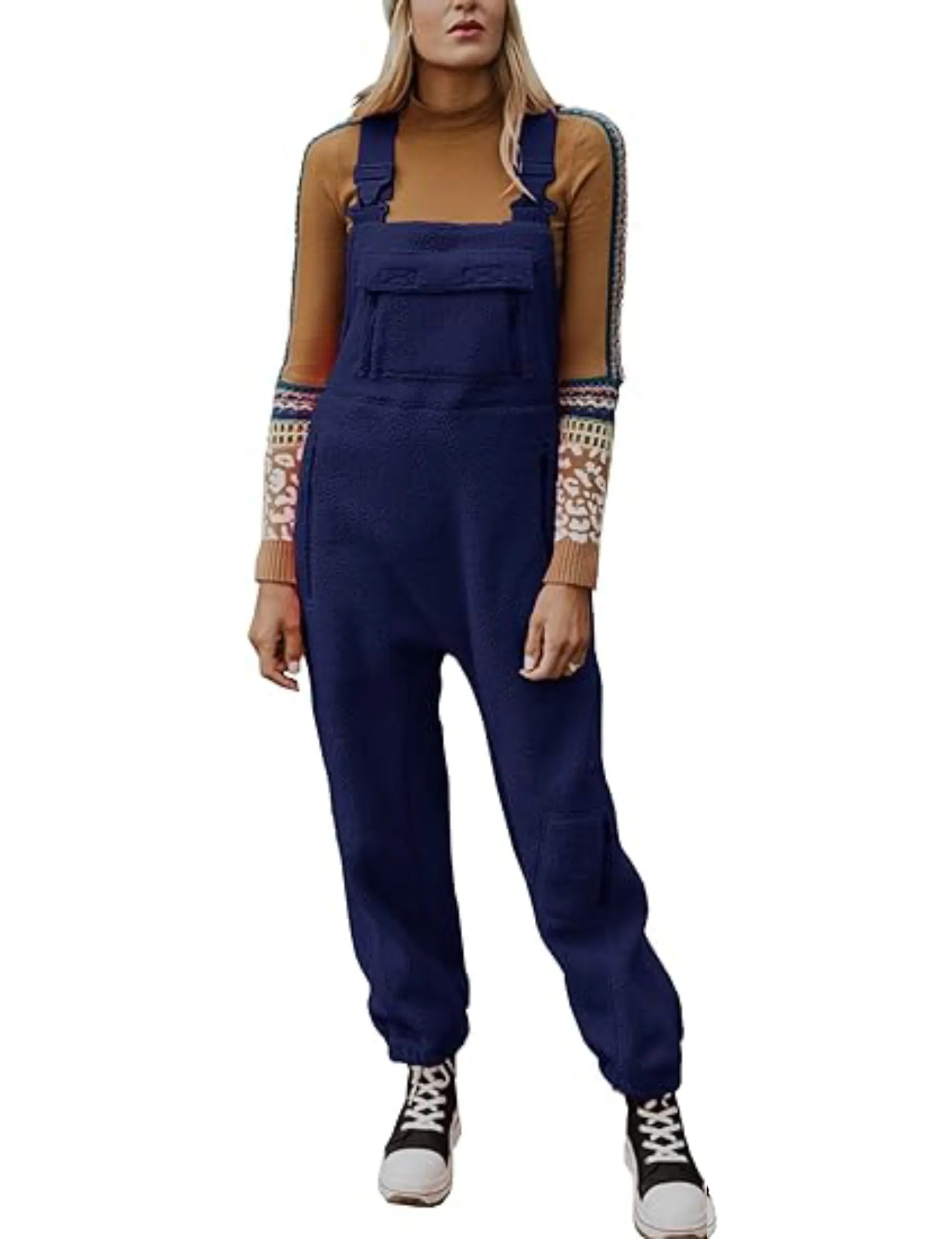 Variant image for Herrar Dungarees Bekväm Polarfleece Justerbara Remmar-21