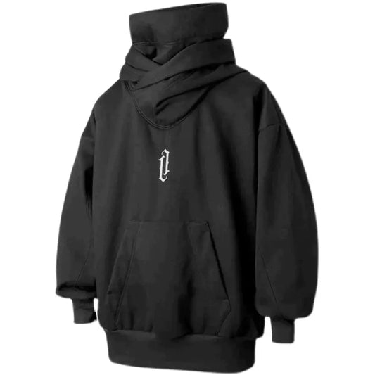 Hoodie Herr Dubbel Halsringning Fleece för Höst och Vinter-1