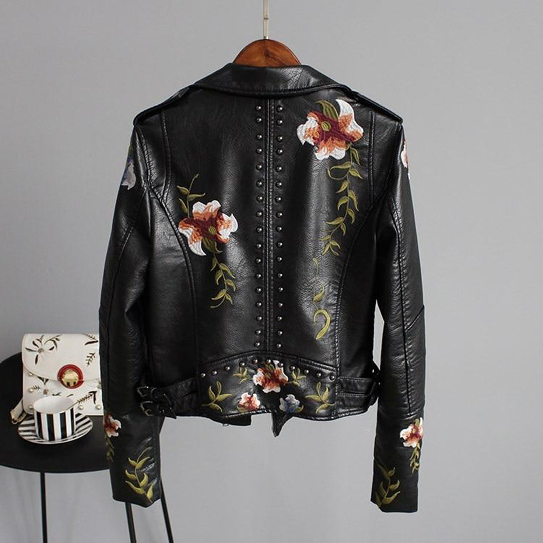 Damjacka Blommig Skräddarsydd Polyester För Vardag Och Fest 3