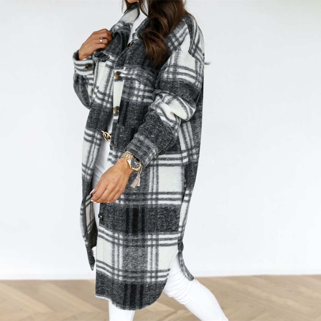 Damjacka Puffermantel Fleece Trendig Vinterjacka-3