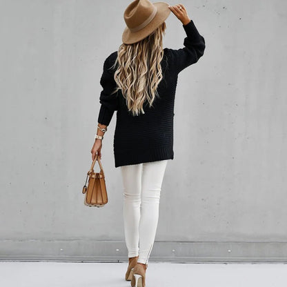 Dam Virkad Tröja med Sidospår i Andningsbart Material-3