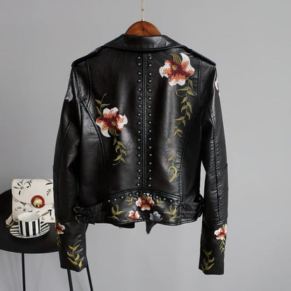 Damjacka Figursydd Veganläder Tidlös Design-2