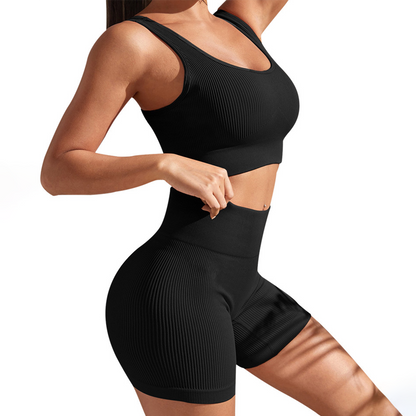 Dam Fitnessuppsättning Modern Stil Elastiskt Material-2