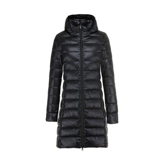 Damjacka Medium Längd Vadderad Polyester för Kalla Dagar-1