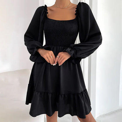 Variant image for Dam Miniklänning med Volanger Polyester för Fina Tillfällen-9