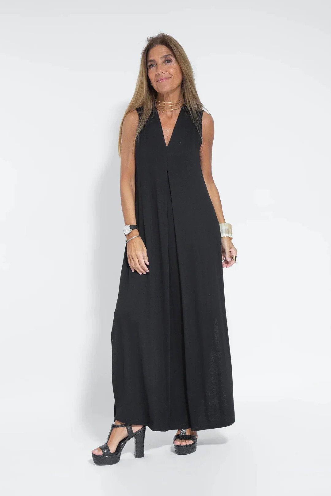 Kvinnors Klänning Figurbetonad Design Högkvalitativt Tyg-1