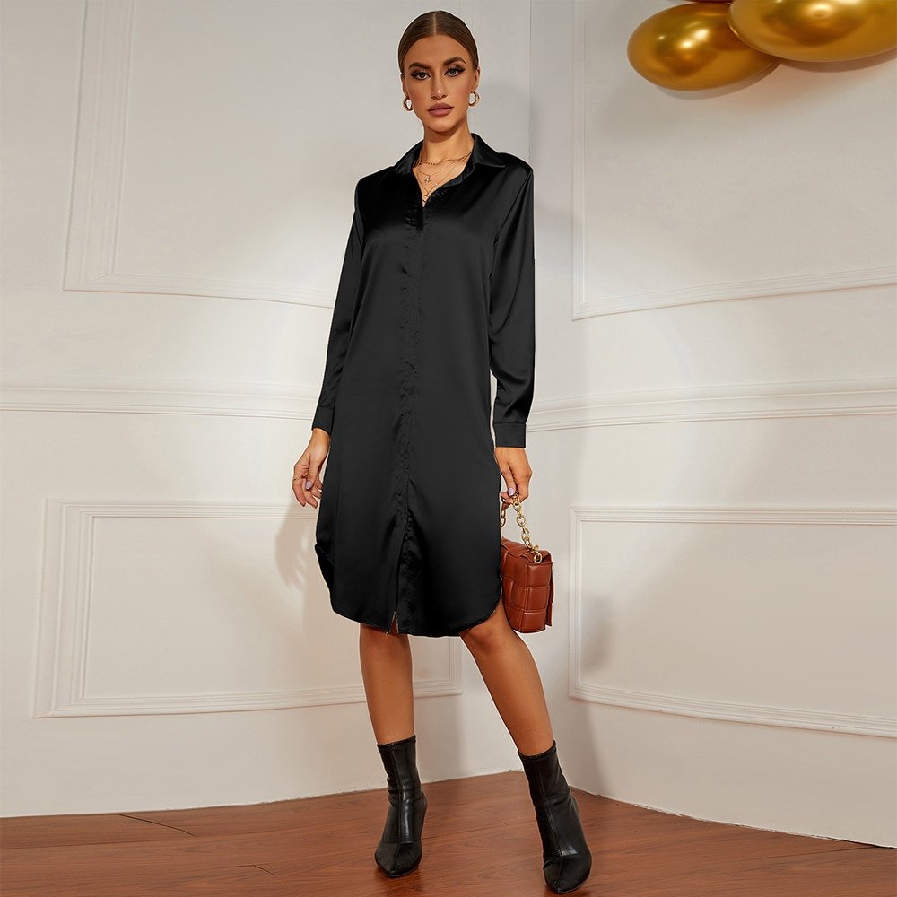 Variant image for Dam Midiklänning Avslappnad A-linjeformad Mjuk Polyester-7