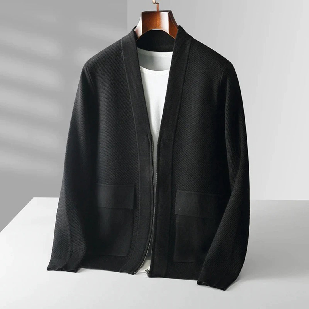 Variant image for Herren-Weste, Strick, Wollmischung, klassisches Design mit, V-Ausschnitt und Taschen-21